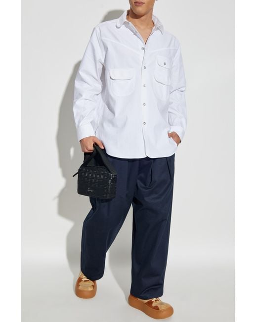 KENZO White Shirt With Logo for men