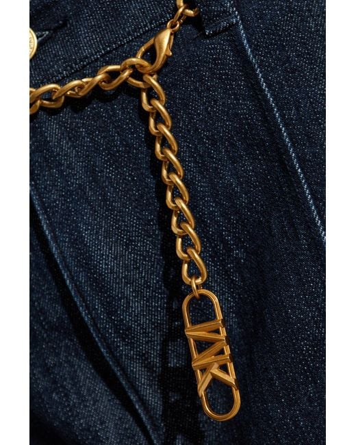 MICHAEL Michael Kors Blue Flared Leg Jeans