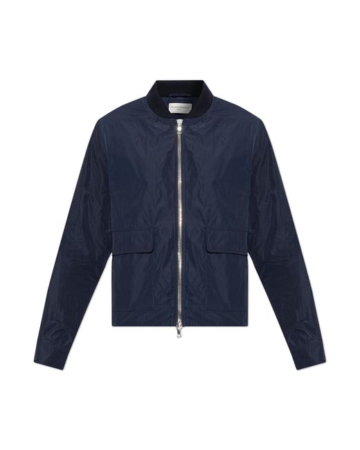Officine Generale Blue Bomber Jacket for men