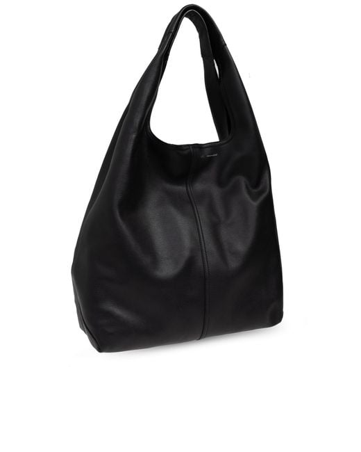 AMI Black Shopper Bag