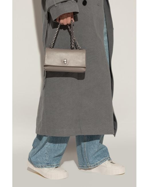 Marc Jacobs Gray Leather Shoulder Wallet