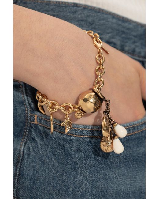 Chloé Black Brass Pendant