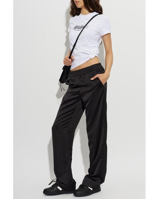 Off-White c/o Virgil Abloh White T-Shirt With Embroidered Kogo