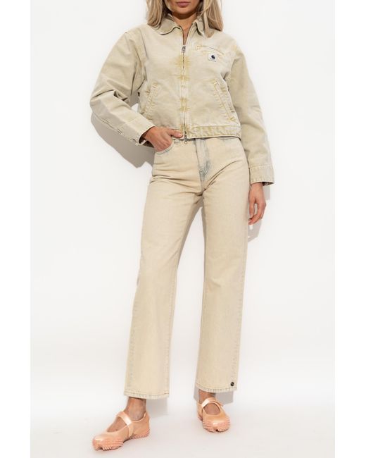 Carhartt Natural Jacket With Logo Patch