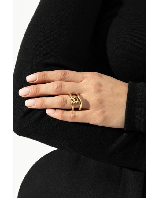 LIE STUDIO Black Ring The Afnes