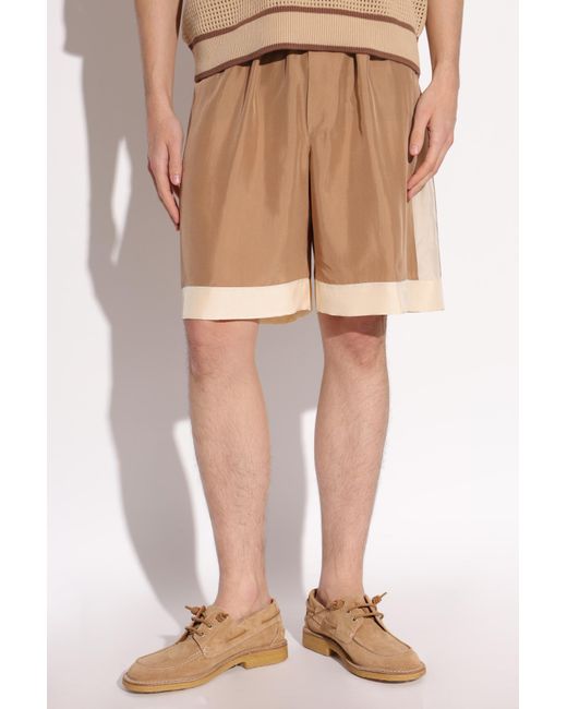 DSquared² Natural Silk Shorts for men