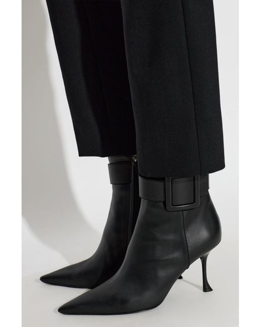 Roger Vivier Black “Heeled Ankle Boots 'Viv