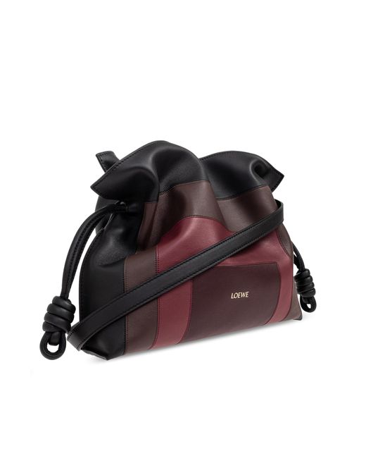 Loewe White Shoulder Bag "Flamenco"