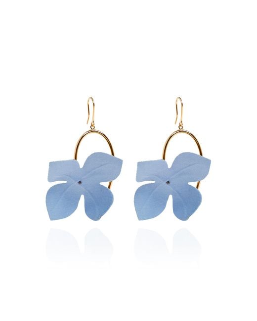 Marni Blue Flower-Shaped Earrings