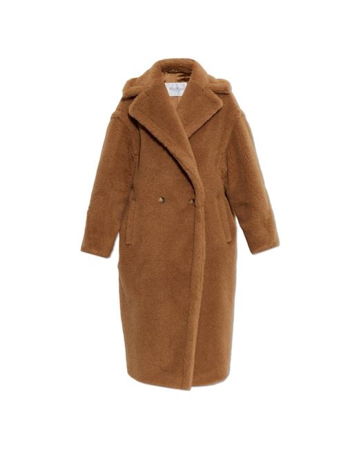 Max Mara Brown Wool Coat 'Teddy'