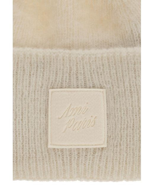 AMI Black Cap With Logo Patch
