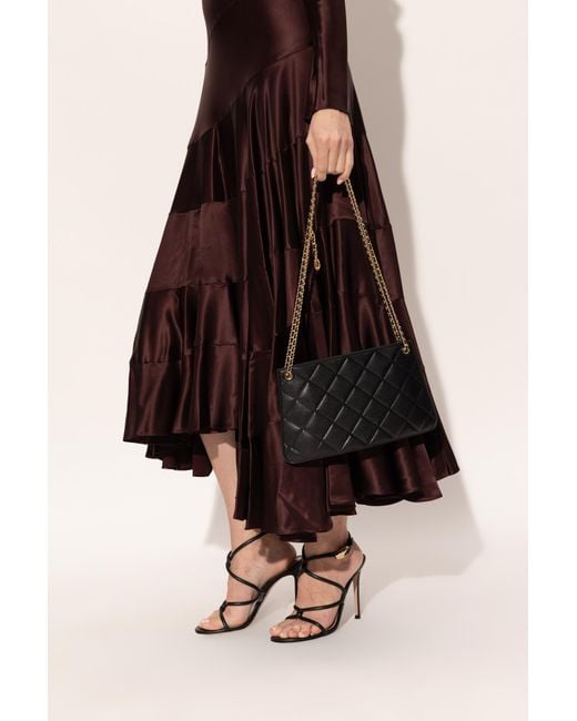 Tory Burch Black Shoulder Bag "Fleming"