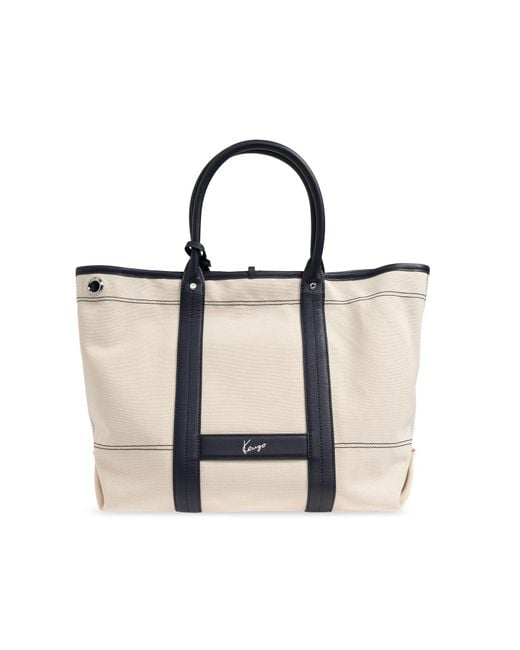 KENZO White Double-Sided Bag for men