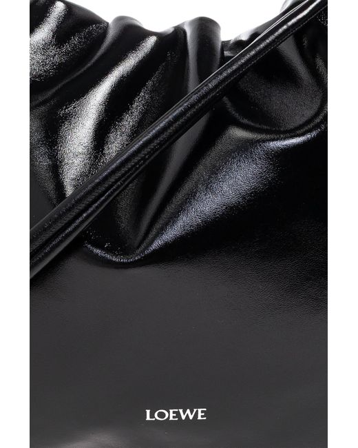 Loewe Black Shoulder Bag 'Flamenco Large'
