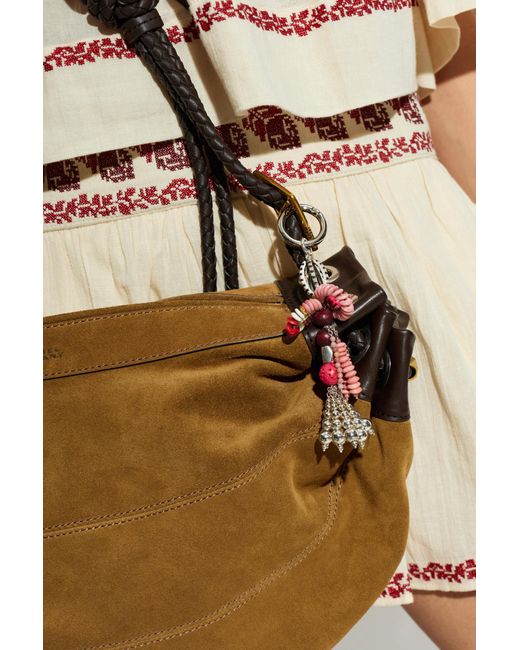 Isabel Marant Red Keychain With Colorful Pendants