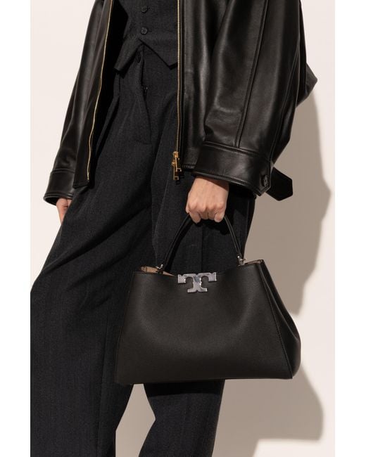 Tory Burch Black "Eleanor" Handbag