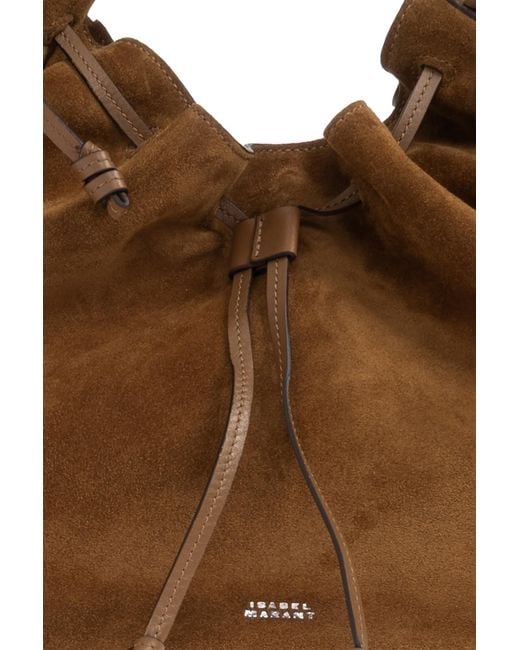 Isabel Marant Brown Suede Shoulder Bag 'Bolton Hobo'