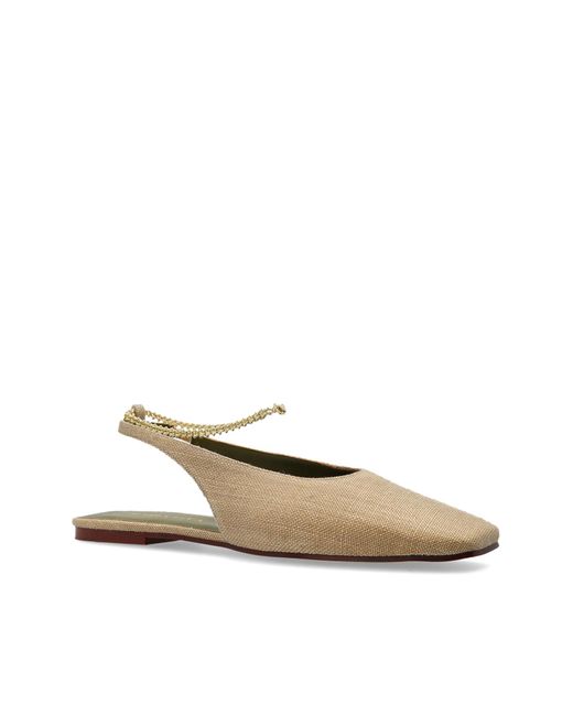 MARIA LUCA Natural Shoes With Decorative Chain