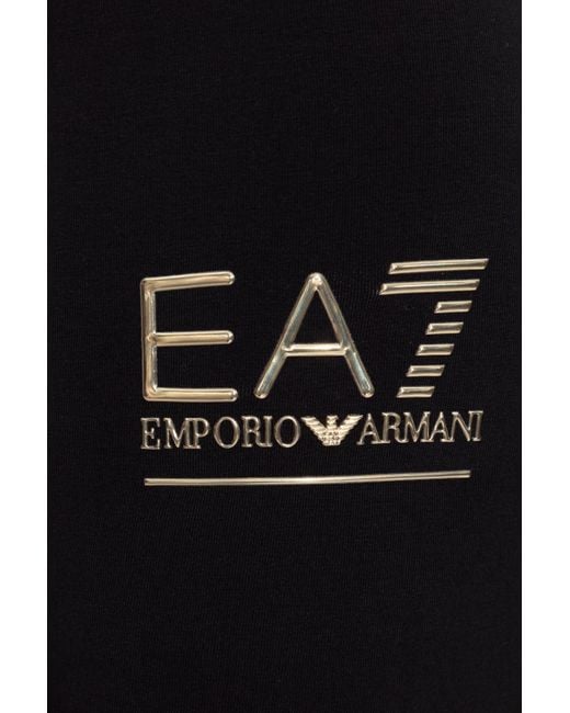 EA7 Black Leggings From The 'Sustainability' Collection