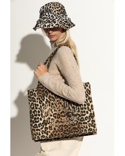 Ganni Black Shopper Bag