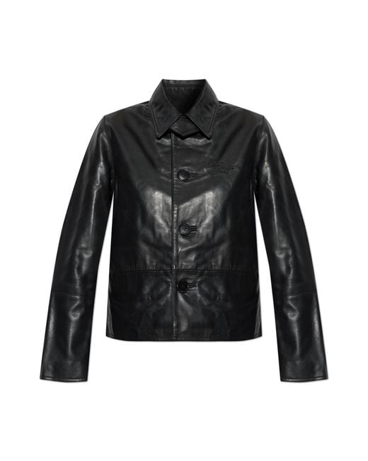 Zadig & Voltaire Black Leather Jacket 'Lessa'