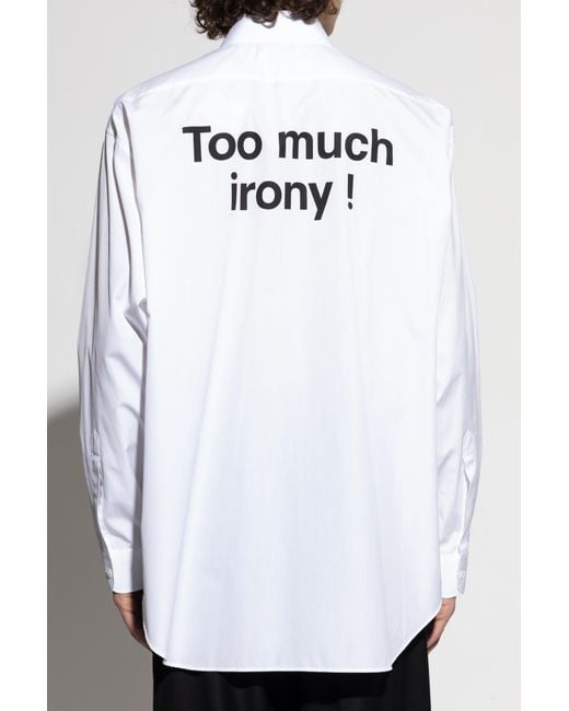 Moschino White Shirt With Print for men