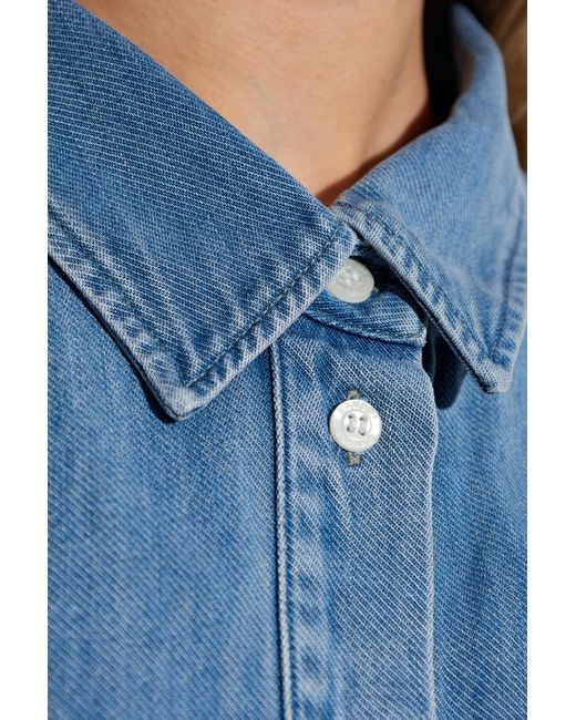 Samsøe & Samsøe Blue Shirt 'Samos'