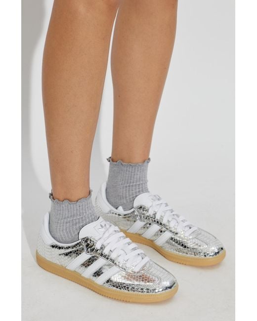 Adidas Originals White 'Samba Og' Sports Shoes