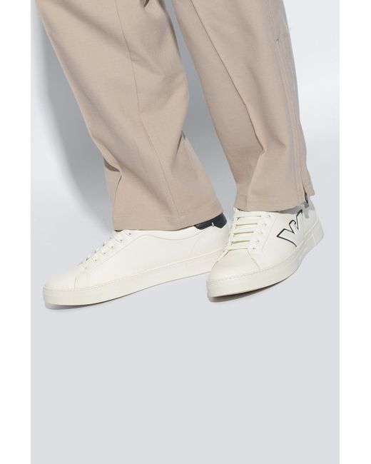 Emporio Armani White Trainers for men