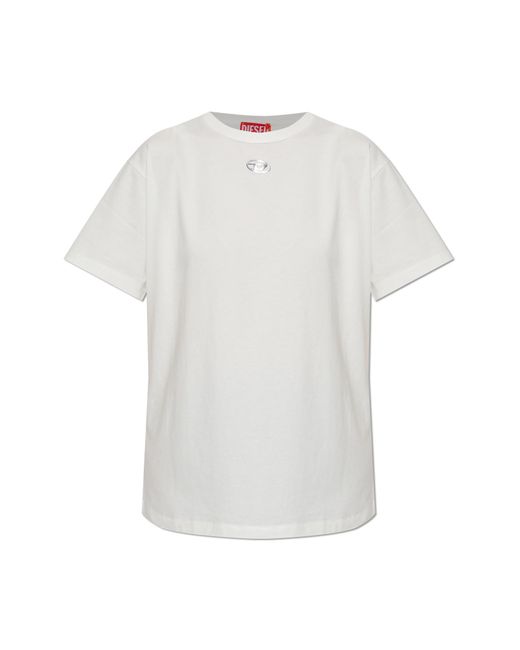 DIESEL White T-Shirt 'T-Normy-Od-S1'