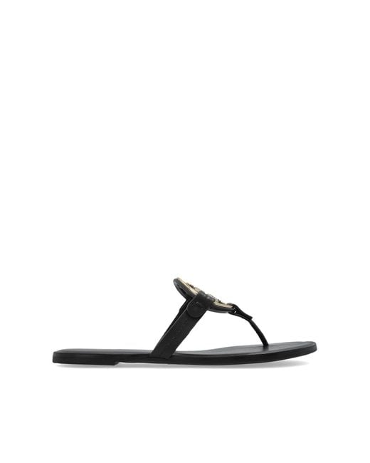 Tory Burch Black "Miller" Slides