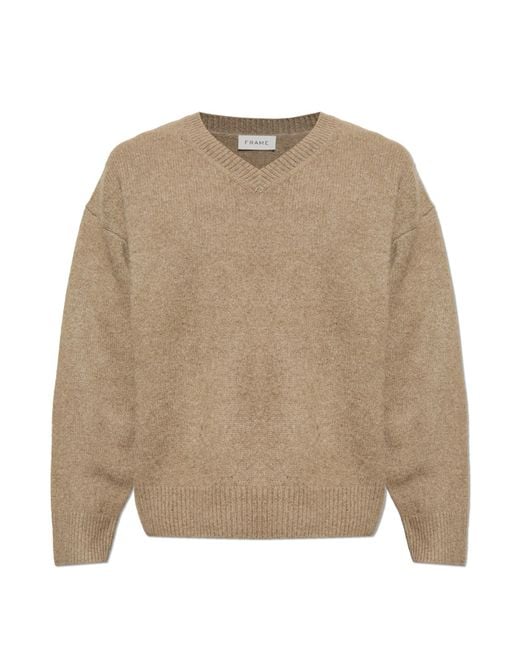 FRAME Natural Cashmere Sweater for men