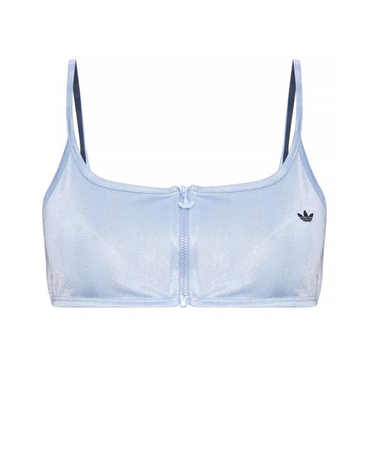 adidas crop top blue