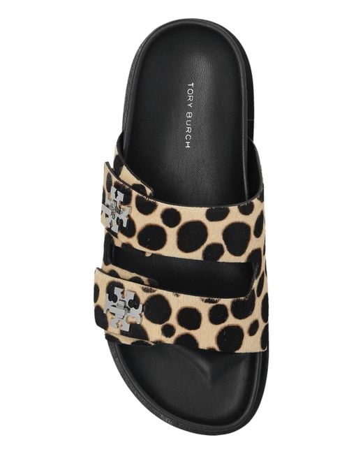 Tory Burch Black Leather Slides
