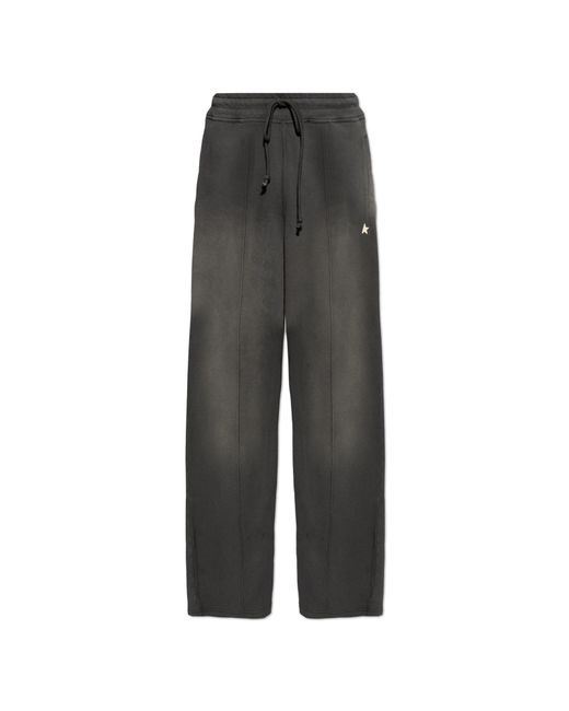 Golden Goose Deluxe Brand Black Wide-Leg Sweatpants for men