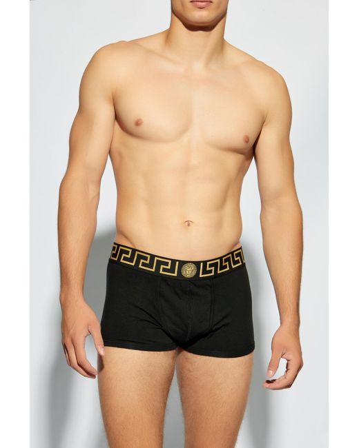 Versace Black Three-Pack Of Boxer Briefs for men