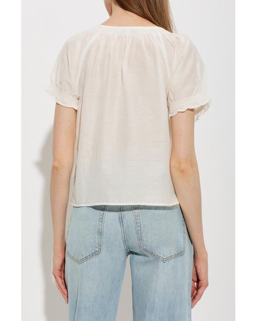 Re/done Blue Top 'Katie'