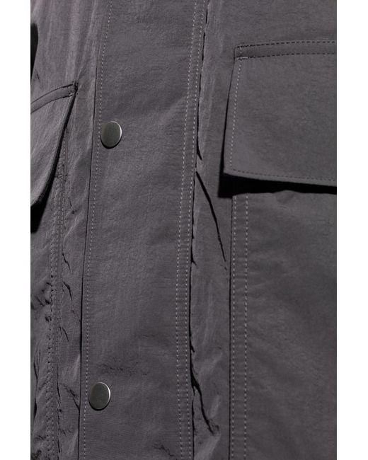 Theory Gray Jacket With Pockets for men