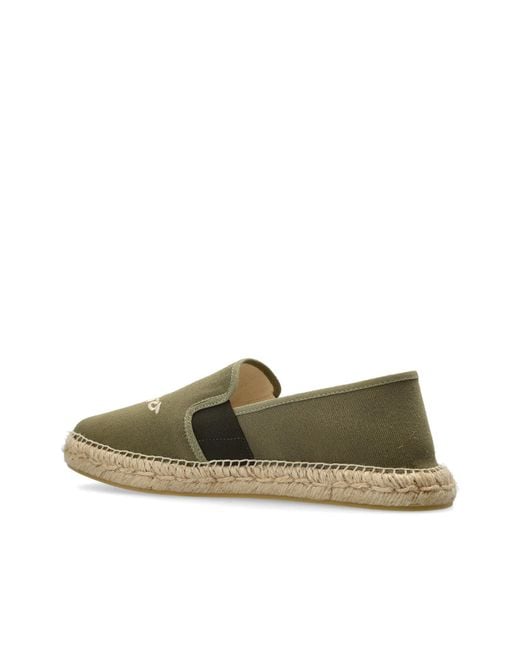 KENZO Black Espadrilles With Logo for men