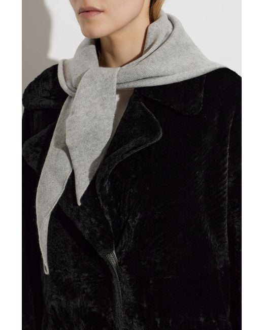 Lisa Yang Gray Cashmere Scarf 'Florianne'