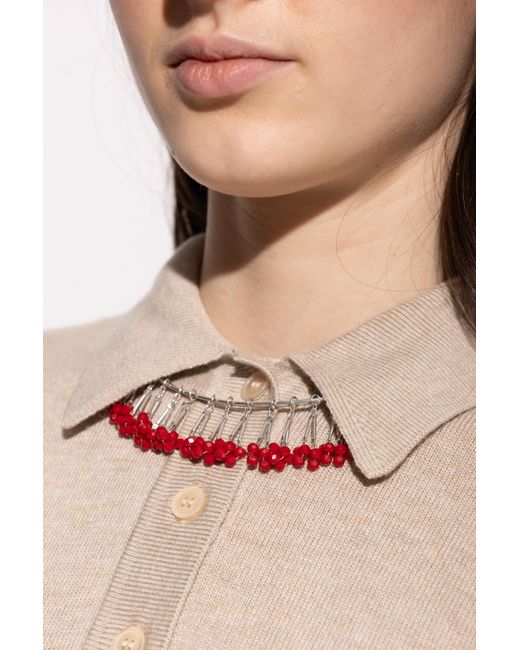 Isabel Marant Metallic Necklace With Decorative Stones