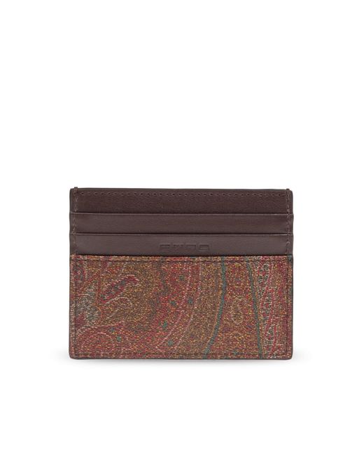 Etro Brown Card Case