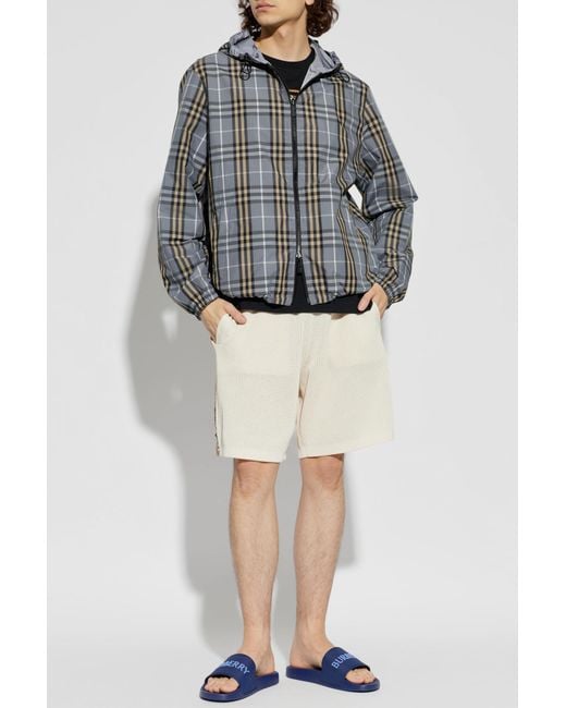 Burberry Blue Rubber Flip-Flops for men