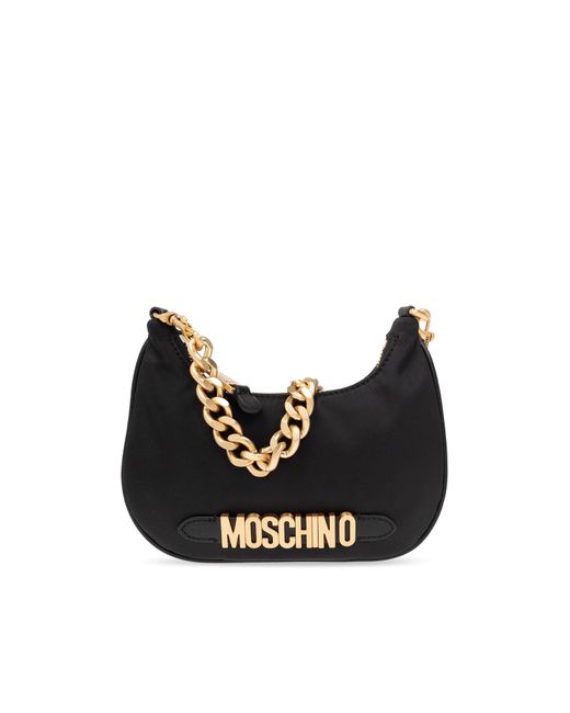 Moschino Shoulder Bag With Logo in Black Lyst