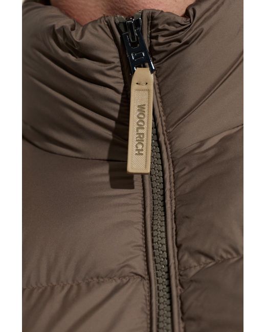 Woolrich Brown Oversized Puffer Jacket for men