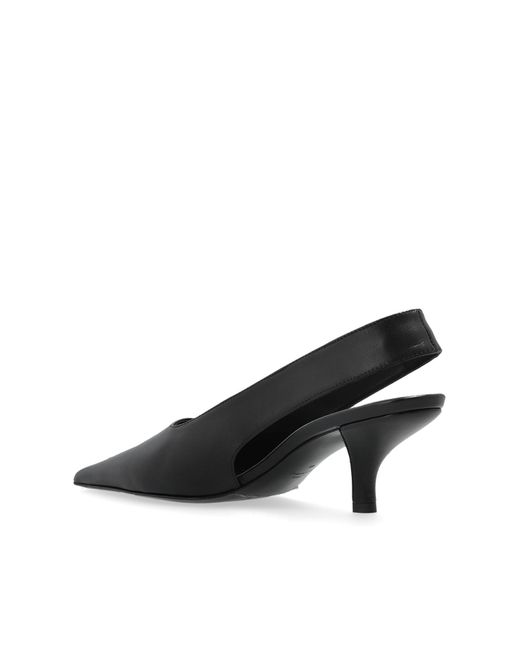 Totême  Black Leather Heeled Shoes