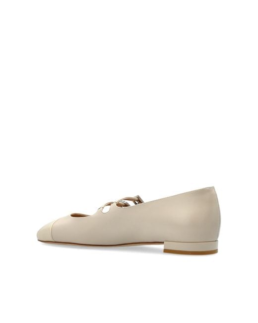 Stuart Weitzman Natural Ballet Flats "Celeste"