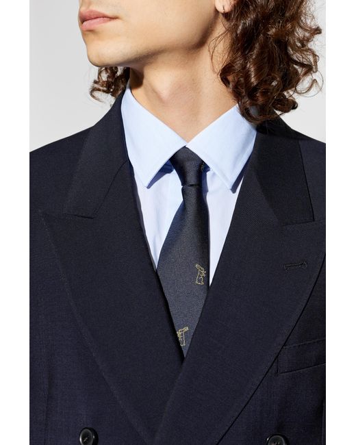 Paul Smith Blue Silk Tie for men