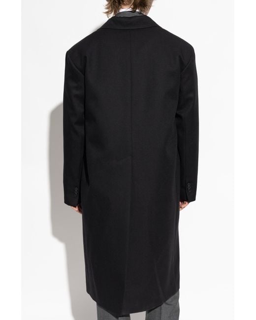DSquared² Men's Black Wool Coat