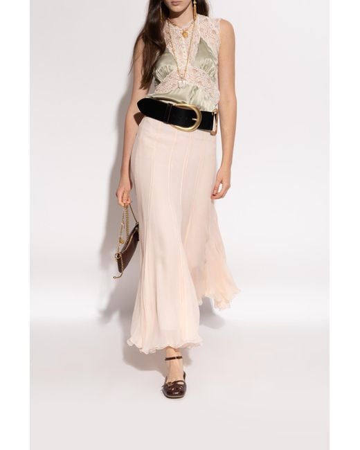 Chloé Natural Leather Ballet Flats 'Misty'